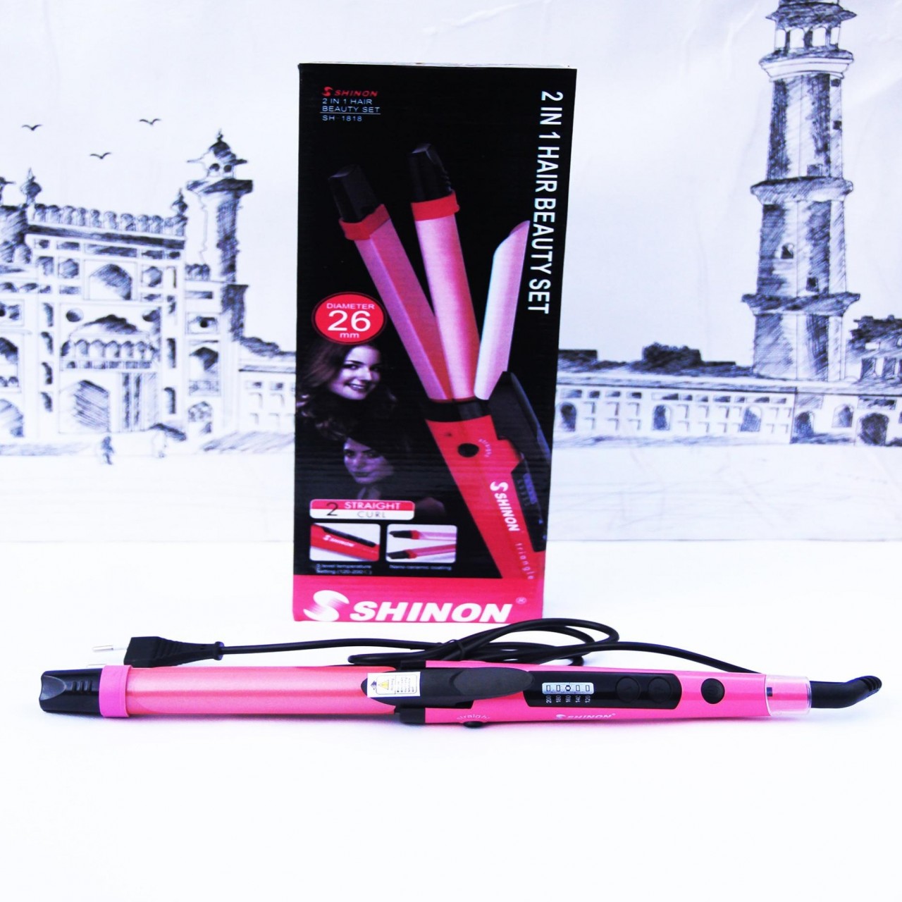 Shinon hair straightener on sale 2 in 1