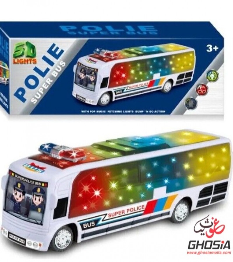 Police clearance bus toy