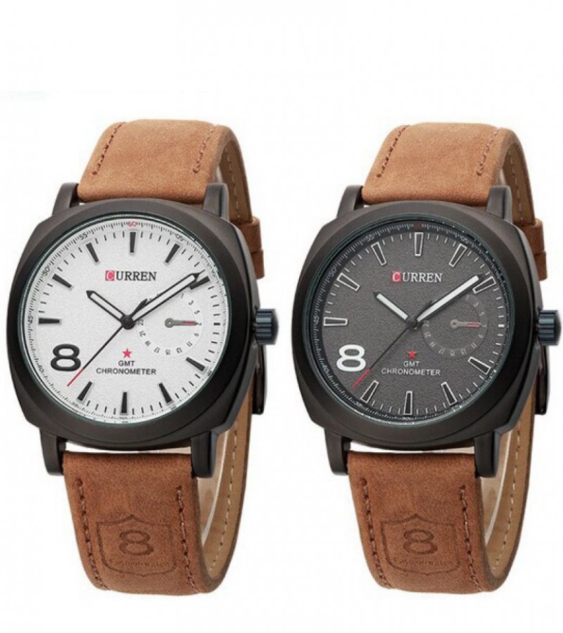 Curren discount leather watch