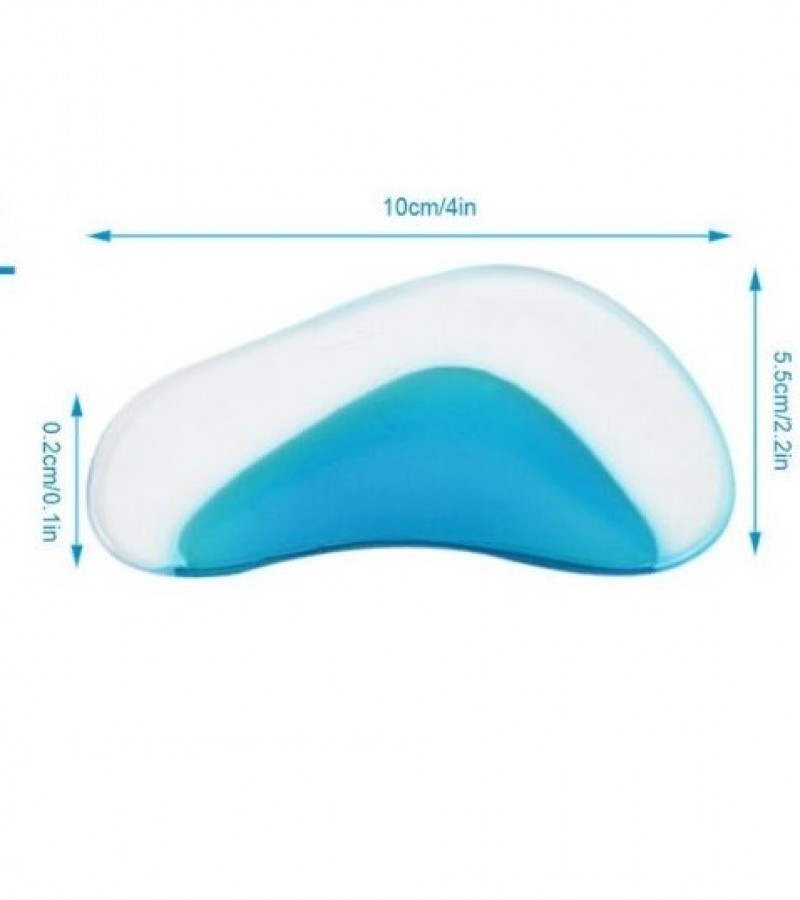 1Pair Silicone Gel Arch Support Comfortable Insole Gel Pad for